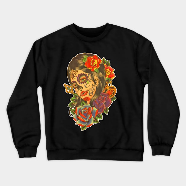 Tattoo Style Design Crewneck Sweatshirt by tattoodesigns